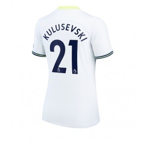 Tottenham Hotspur Dejan Kulusevski #21 kläder Kvinnor 2022-23 Hemmatröja Kortärmad